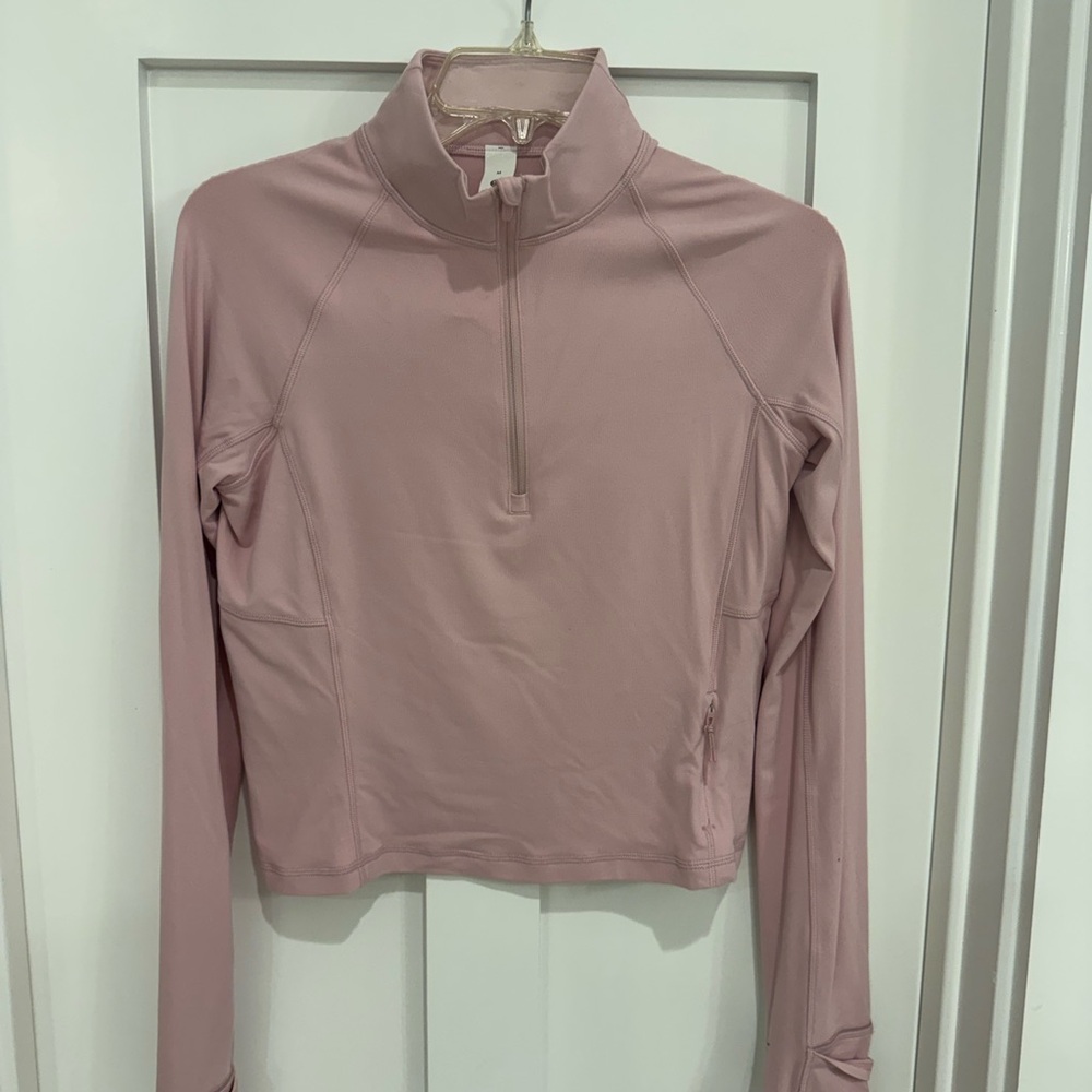lululemon Rulu  Light Pink Quarter-Zip